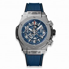 Replica Hublot Big Bang Unico Titanium Blue 45mm 411.NX.5179.RX