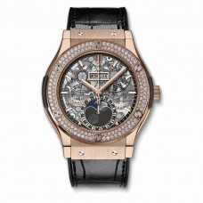 Replica Hublot Classic Fusion Aerofusion Moonphase King Gold Diamonds 45mm 517.OX.0180.LR.1104