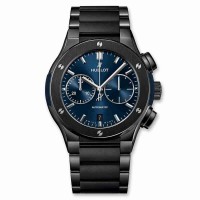 Replica Hublot Classic Fusion Chronograph Ceramic Blue Bracelet 45mm 520.CM.7170.CM