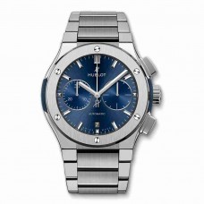 Replica Hublot Classic Fusion Blue Chronograph Titanium Bracelet 45mm 520.NX.7170.NX