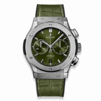 Replica Hublot Classic Fusion Chronograph Titanium Green 45mm 521.NX.8970.LR