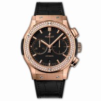 Replica Hublot Chronograph King Gold Diamonds 45mm Classic Fusion watches 521.OX.1181.LR.1104