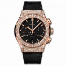 Replica Hublot Chronograph King Gold Pav&eacute 45mm Classic Fusion watches 521.OX.1181.LR.1704