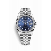 Replica Rolex Datejust 36 White Rolesor Oystersteel 18 ct white gold 116234 Blue Dial Watch m116234-0139