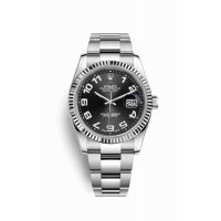 Replica Rolex Datejust 36 White Rolesor Oystersteel 18 ct white gold 116234 Black Dial Watch m116234-0147