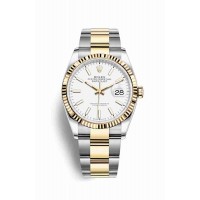 Replica Rolex Datejust 36 Yellow Rolesor Oystersteel 18 ct yellow gold 126233 White Dial Watch m126233-0020