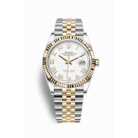 Replica Rolex Datejust 36 Yellow Rolesor Oystersteel 18 ct yellow gold 126233 White Dial Watch m126233-0029