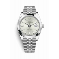 Replica Rolex Datejust 41 Oystersteel 126300 Silver Dial Watch m126300-0004