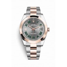 Replica Rolex Datejust 41 Everose Rolesor Oystersteel 18 ct Everose gold 126301 Slate Dial Watch m126301-0015