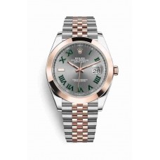 Replica Rolex Datejust 41 Everose Rolesor Oystersteel 18 ct Everose gold 126301 Slate Dial Watch m126301-0016