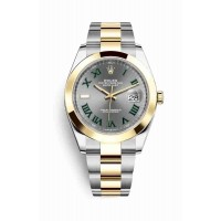 Replica Rolex Datejust 41 Yellow Rolesor Oystersteel 18 ct yellow gold 126303 Slate Dial Watch m126303-0019