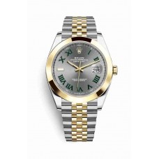 Replica Rolex Datejust 41 Yellow Rolesor Oystersteel 18 ct yellow gold 126303 Slate Dial Watch m126303-0020