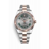 Replica Rolex Datejust 41 Everose Rolesor Oystersteel 18 ct Everose gold 126331 Slate Dial Watch m126331-0015