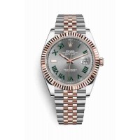 Replica Rolex Datejust 41 Everose Rolesor Oystersteel 18 ct Everose gold 126331 Slate Dial Watch m126331-0016