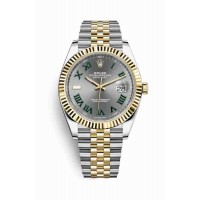 Replica Rolex Datejust 41 Yellow Rolesor Oystersteel 18 ct yellow gold 126333 Slate Dial Watch m126333-0020