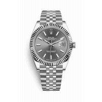 Replica Rolex Datejust 41 White Rolesor Oystersteel 18 ct white gold 126334 Dark rhodium Dial Watch m126334-0014