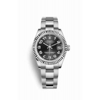 Replica Rolex Datejust 31 White Rolesor Oystersteel 18 ct white gold 178274 Black Dial Watch m178274-0064