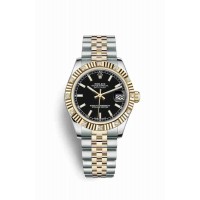 Replica Rolex Datejust 31 Yellow Rolesor Oystersteel 18 ct yellow gold 178313 Black Dial Watch m178313-0001