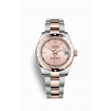 Replica Rolex Datejust 31 Everose Rolesor Oystersteel 18 ct Everose gold 178341 Pink Dial Watch m178341-0060