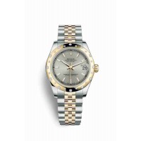 Replica Rolex Datejust 31 Yellow Rolesor Oystersteel 18 ct yellow gold 178343 Silver Dial Watch m178343-0028