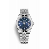 Replica Rolex Datejust 31 White Rolesor Oystersteel 18 ct white gold 178344 Blue Dial Watch m178344-0046