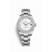 Replica Rolex Datejust 31 White Rolesor Oystersteel 18 ct white gold 178384 White Dial Watch m178384-0020