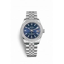 Replica Rolex Datejust 31 White Rolesor Oystersteel 18 ct white gold 178384 Blue Dial Watch m178384-0029