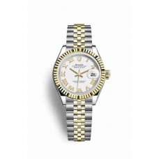 Replica Rolex Datejust 28 Yellow Rolesor Oystersteel 18 ct yellow gold 279173 White Dial Watch m279173-0023