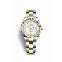 Replica Rolex Datejust 28 Yellow Rolesor Oystersteel 18 ct yellow gold 279173 White Dial Watch m279173-0024