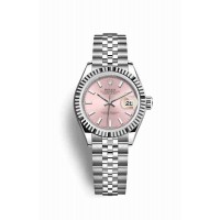 Replica Rolex Datejust 28 White Rolesor Oystersteel 18 ct white gold 279174 Pink Dial Watch m279174-0001