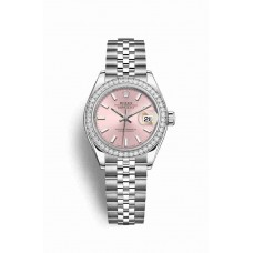 Replica Rolex Datejust 28 White Rolesor Oystersteel 18 ct white gold 279384RBR Pink Dial Watch m279384rbr-0001