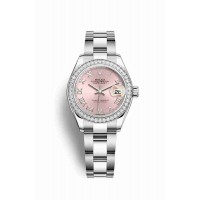 Replica Rolex Datejust 28 White Rolesor Oystersteel 18 ct white gold 279384RBR Pink Dial Watch m279384rbr-0006