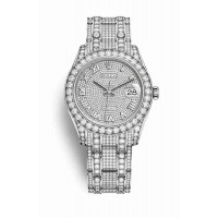 Replica Rolex Pearlmaster 39 18 ct white gold lugs set diamonds 86409RBR Diamond-paved Dial Watch m86409rbr-0001