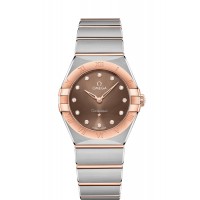 OMEGA Constellation Steel Sedna Gold Diamonds Watch 131.20.28.60.63.001 Replica 