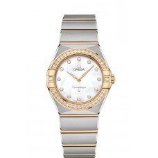 OMEGA Constellation Steel yellow gold Diamonds Watch 131.25.28.60.55.002 Replica 