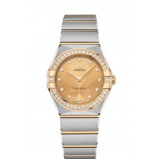 OMEGA Constellation Steel yellow gold Diamonds Watch 131.25.28.60.58.001 Replica 