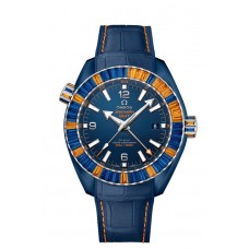 OMEGA Seamaster Blue ceramic 24 hours GMT Watch 215.98.46.22.03.001 Replica 