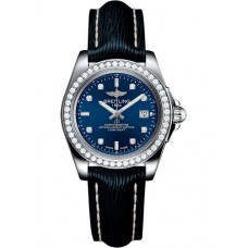 Breitling Galactic 32mm A7133053/C966/210X/A14BA.1 Sleek Edition Blue Diamond Women's Watch Replica 