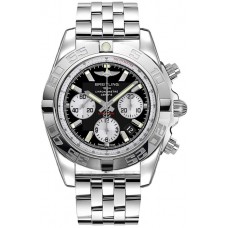 Breitling Chronomat Black Dial Stainless Steel Men's Watch AB011012/B967/388A Replica 