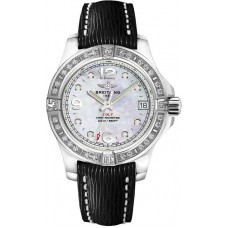 Breitling A7438953/A771/213X/A16BA.1 Colt 36 Diamond Bezel Sahara Strap Black Tang Watch Replica 