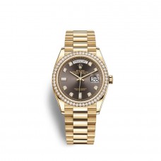 Rolex Day-Date 36 18 ct yellow gold M128348RBR-0005 Replica 