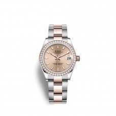 Copy Rolex Datejust 31 Oystersteel 18 ct Everose gold M278381RBR-0009 Replica 