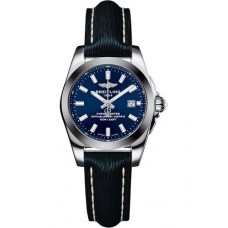 Breitling Galactic 29 Blue Dial Blue Leather Strap ladies W7234812/C948/271X/A12BA.1 Replica 