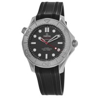 Omega Seamaster Diver 300 M Nekton Edition Black Dial Rubber Strap Men's Replica Watch 210.32.42.20.01.002