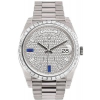 Rolex Day-Date Diamond Dial Platinum Men's Replica Watch 228396TBR