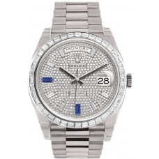 Rolex Day-Date Diamond Dial Platinum Men's Replica Watch 228396TBR