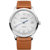 Jaeger LeCoultre Master Control Date Silver Dial Leather Strap Men's Replica Watch 4018420