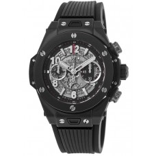 Hublot Big Bang Unico Black Magic Ceramic Rubber Strap  Men's Replica Watch 411.CI.1170.RX