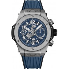 Hublot Big Bang Unico Blue Skeleton Dial Rubber Strap Men's Replica Watch 421.NX.5170.RX