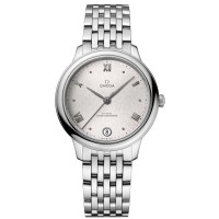 Omega De Ville Prestige Co-Axial Master Chronometer 34mm Silver Dial Steel Women's Replica Watch 434.10.34.20.02.001